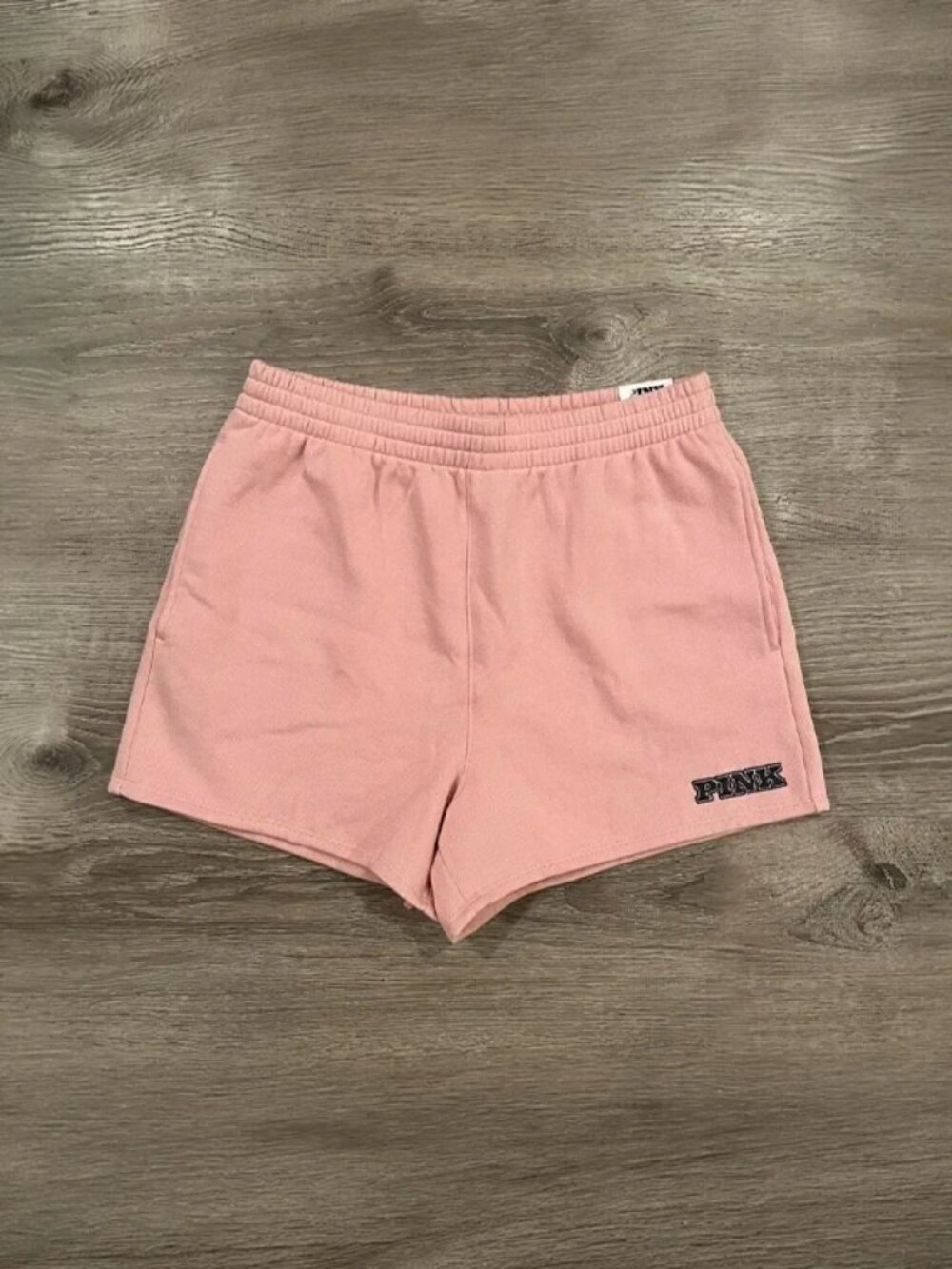 Victoria's Secret PINK Ivy Fleece Relaxed Shorts (Chalk Pink)